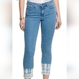 NYDJ Sheri Slim Ankle Jean with Tie Dye. Size 6